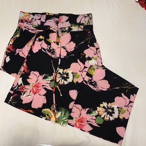NWT NY & Company Size 8 Floral Print Palazzo Pants